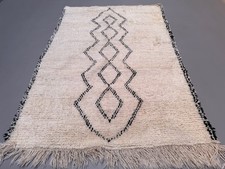 Moroccan Berber Rug 200x142 cm Vintage  Beni Ourain, Atlas, Tribal, Clearance