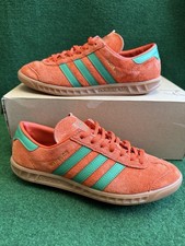 Adidas Originals Hamburg Ivory Coast Orange H00447 Mens UK 8 Trainers