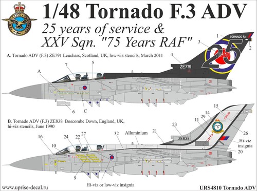 Decal panavia tornado - decal,