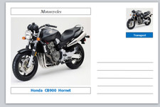 Motorcycles - Honda CB900 Hornet Souvenir Postcard mint
