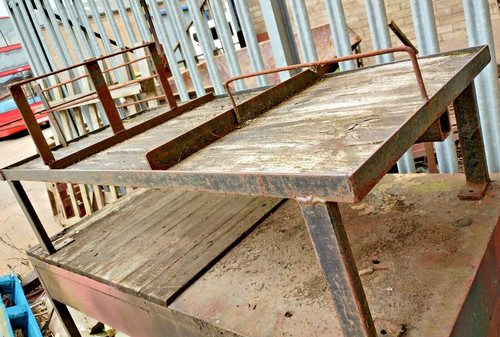 Metal van racking tools table - metal,
