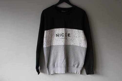Mens black nicce crew neck - mens,