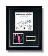Public Image Ltd PIL SIGNED
