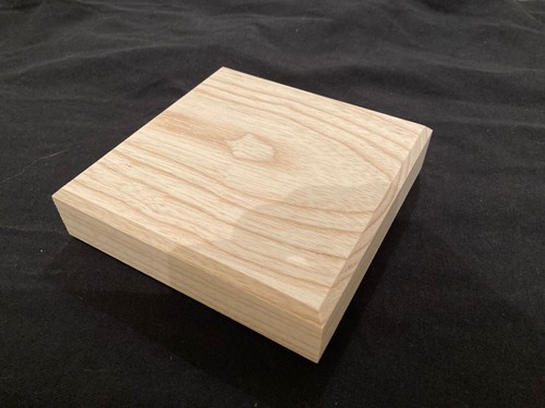 Solid ash newel post cap - solid,