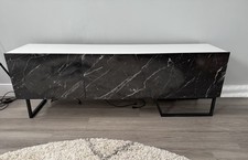TV Cabinet - ‘White/black Marble’