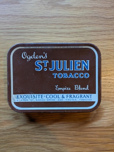 Ogden julien tobacco tin - st,