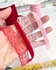 Red Baby Pink Lace & Velvet