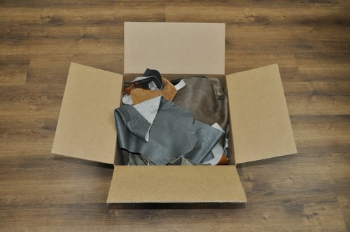 Box mixed colors cowhide - colors,