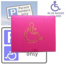 Disabled Blue Badge Wallet Holder Hologram Safe Parking Permit Display Cover 