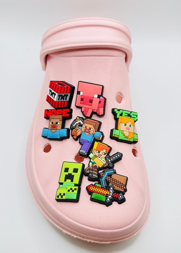 Minecraft charms fits crocs - fits,