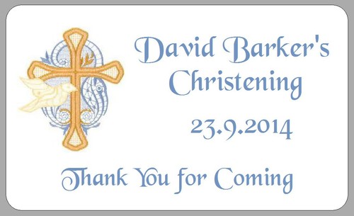 Christening dove thank you - dove,
