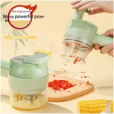 4 in 1 Electric Vegetable Cutter set cordless electric food small slice chopper