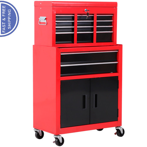 Red drawer top - top, roll