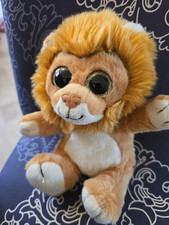 Keel Toys 20cm Sparkle Wild Lion Glitter Eyes Soft Toy Kids Cuddly Plush Big Cat