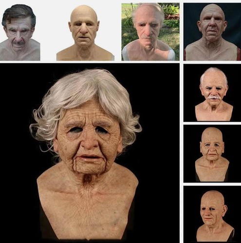 Realistic latex old - latex, face