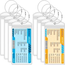 8 Pcs Cruise Luggage Tag Holder Compatible with P&O, Princess, Carnival, MSC