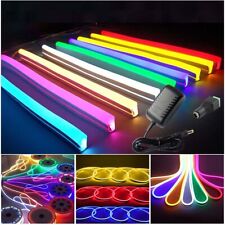 1-20M 12V Neon Flex LED Strip Rope Light Waterproof DC Flexible Outdoor Lighting