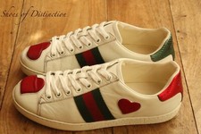 Gucci Ace Red Heart White
