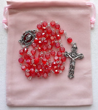 ROSARY  RUBY CRYSTAL   Genuine
