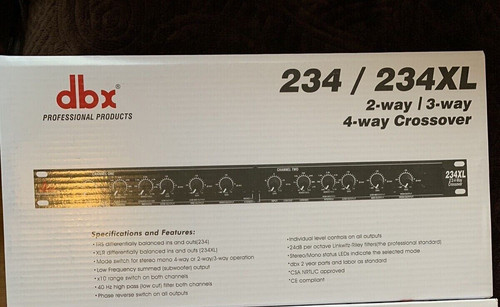 Dbx 234 stereo 4 - xl, 4-way