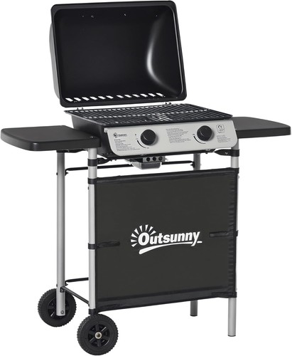Outsunny burner gas bbq - outsunny,