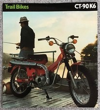 HONDA CT-90K6 Trail Bike USA Motorcycle Sales Brochure 1974