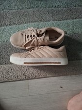 Ladies Gold Trainers By Primark Size 6 Vgc Sparkly