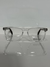 Seven Five Brant col.03 Transparent Acetate Rectangle Unisex Eyeglasses 55mm