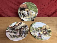 Royal Doulton Susan Neale Old Country Crafts Collector's Plates x 3 Thatcher….