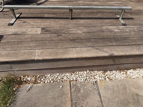 Metal skateboarding grind rail - skateboarding,