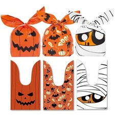 60X Halloween Sweet Biscuit Cookie Candy Gift Loot Party Trick Or Treat Bags UK