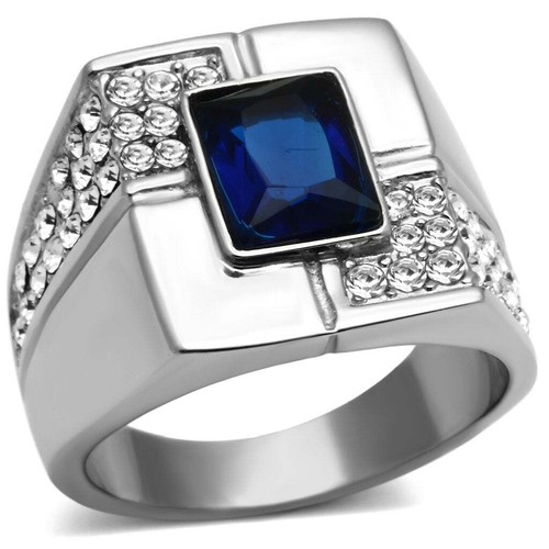 Mens blue sapphire ring - mens,