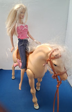 Mattel Barbie Doll riding her Horse.