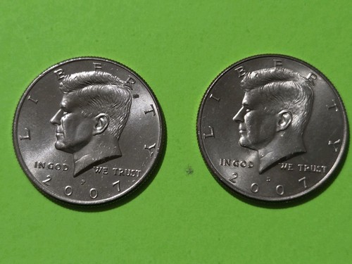 2007 kennedy half dollars - p&d,