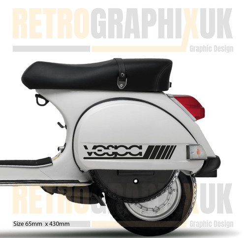 Scooter side panel stripe - side,