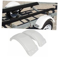  8"-12" Set of Two Single-Axle Trailer Fenders Wheels Tire Top Step Skirt Boat 