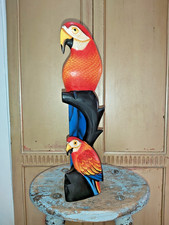 HAND CARVED WOODEN PAINTED