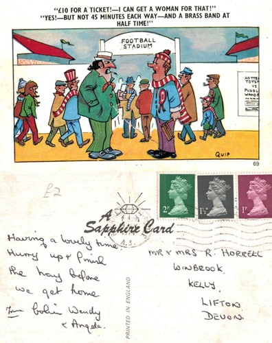 Vintage postcard comic - vintage,