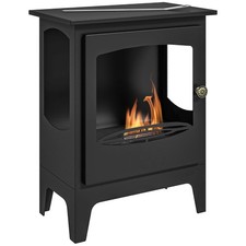 HOMCOM Freestanding Bioethanol Fireplace Ethanol Fireplace Stove
