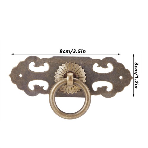 2pcs 90mm antique - 90mm, drawer