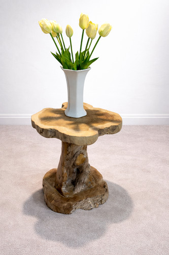 Solid teak root coffee - teak, table