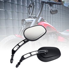 Pair Motorcycle Mirrors CNC