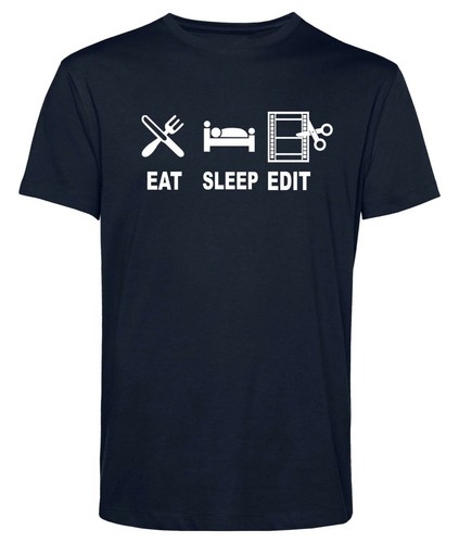Eat sleep edit shirt - t-shirt, funny