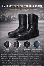 LV11 Motorcycle Black Leather