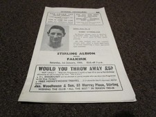 STIRLING ALBION  v  FALKIRK