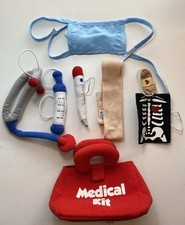 Build a Bear Medical Kit Doctor Bag First Aid Syringe Stethoscope Bandage X-ray