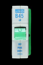 PROTEUS 45 AMP CURVE B 3kA MCB CIRCUIT BREAKER PUSH PLUG IN P345