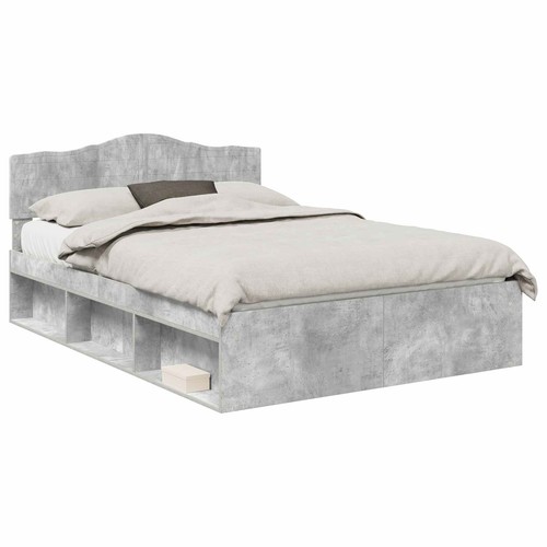 Bed frame with - frame, headboard