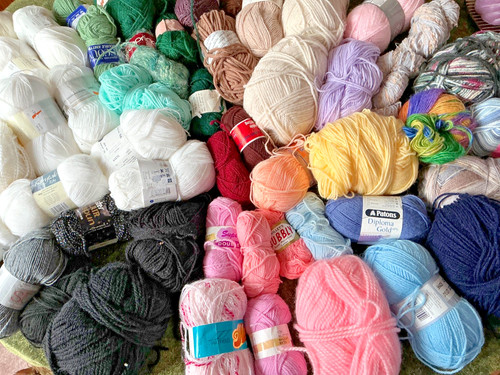 Wool bundle oddments - wool,