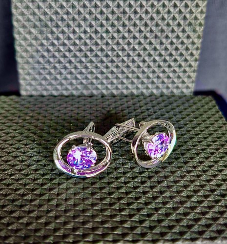 Men round purple faceted - men’s,